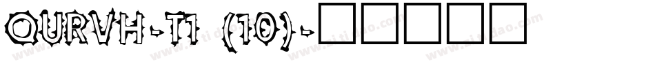QURVH-T1 (10)字体转换